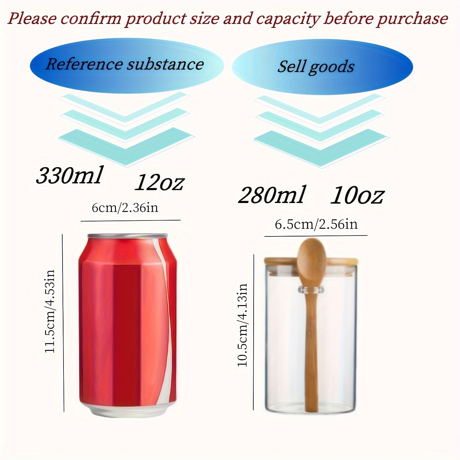 280ml Candy Jar, Biscuit Jar,  - Food Storage Set Glass recension och pris