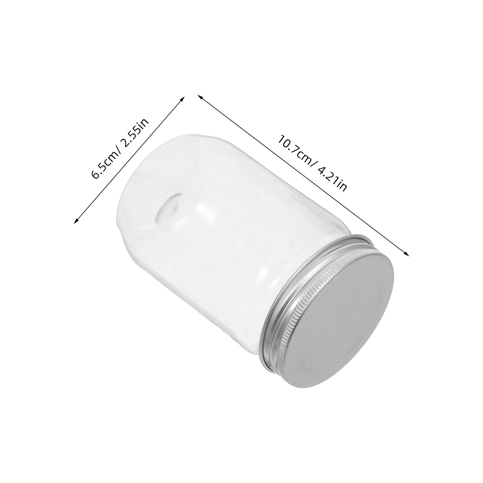 6Pcs Clear Plastic Mason Jars  - Food Storage Containers recension och pris