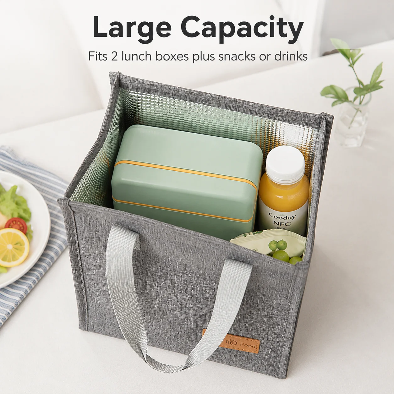 Insulated Lunch Tote Lunch Bag - Food Storage Bags Reusable recension och pris