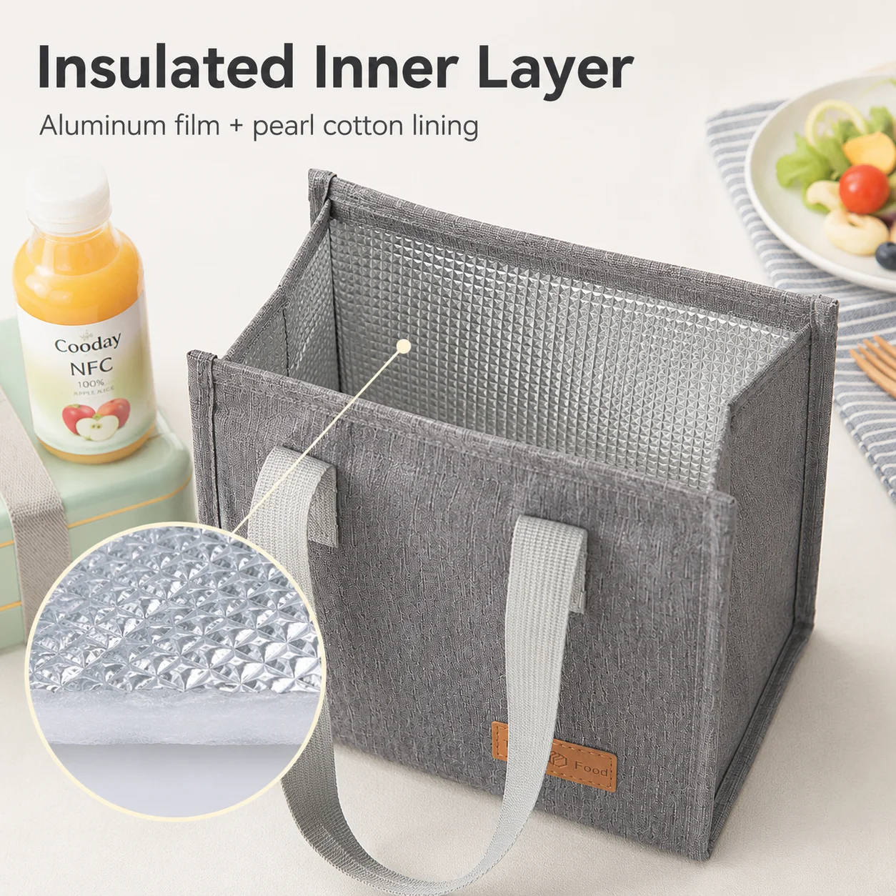 Insulated Lunch Tote Lunch Bag - Food Storage Bags Reusable recension och pris