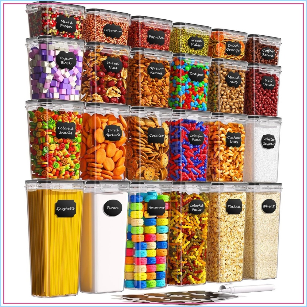 24 PCS Airtight Food Storage C - Food Storage Containers recension och pris