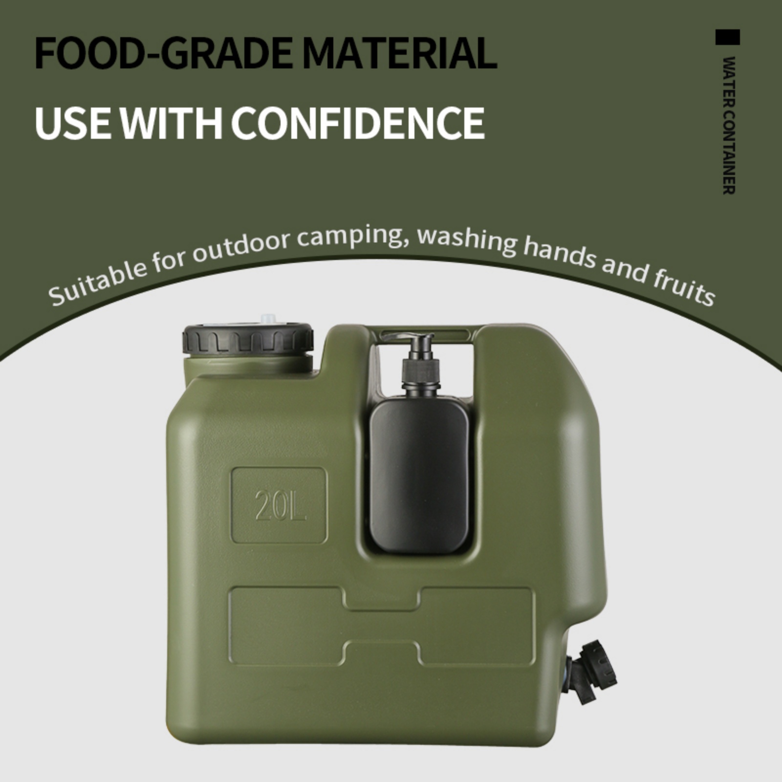 20L Camping Water Container wi - Food Storage Emergency recension och pris